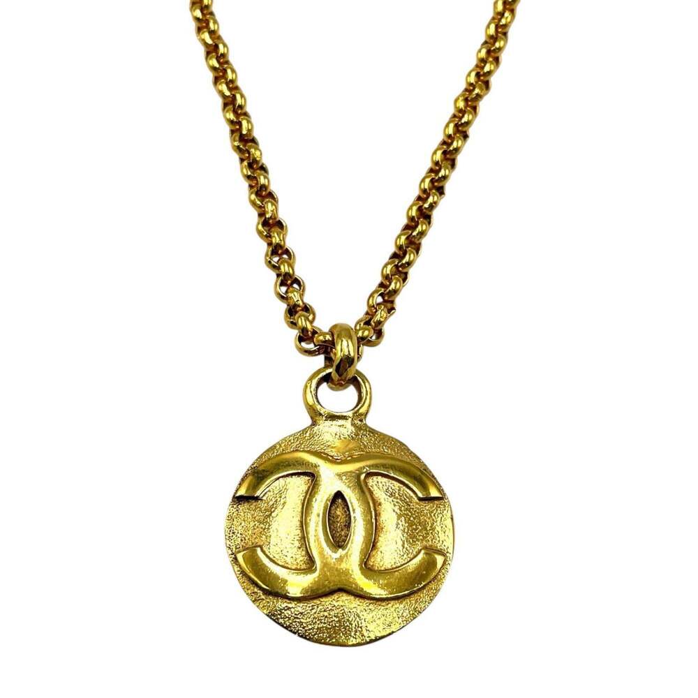 CHANEL Authentic Gold Logo Necklace - Picture 2 of 7